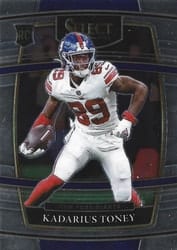 2021 Panini Select Base Set Kadarius Toney #52 card