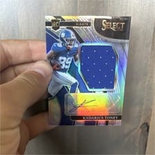 2021 Panini Select Rookie Signature Memorabilia Kadarius Toney #RSM-KTO card