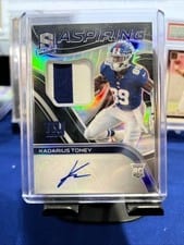 2021 Panini Spectra Aspiring Patch Autographs Kadarius Toney #APA-KT card