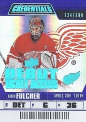 2019-20 Upper Deck Credentials Base Set Kaden Fulcher #51 card