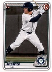 2020 Bowman Draft Base Set Kaden Polcovich #BD-18 card