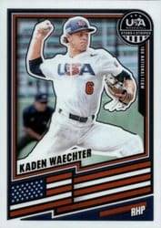 2026 Panini Stars & Stripes Prizm Base Set Kaden Waechter #192 card