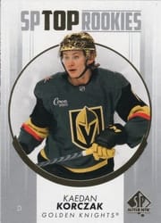 2022-23 SP Authentic Top Rookies Kaedan Korczak #TR-35 card