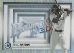 2022 Bowman 3D Kahlil Watson #B3D-12 card