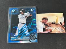 2022 Bowman Sapphire Edition Autographs Kahlil Watson #BSPA-KW card