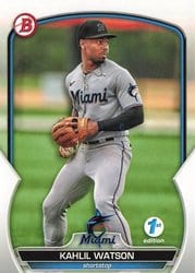 2023 Bowman 1st Edition Base Set Kahlil Watson #BPPF-147 card
