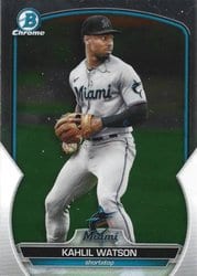 2023 Bowman Chrome Prospects Kahlil Watson #BCP-147 card