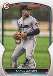 2023 Bowman Prospects Kahlil Watson #BP-147 card