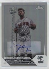 2023 Topps Pro Debut Chrome Autographs Refractor Kahlil Watson #PDC-153 card
