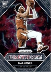 2021 Panini Prizm Draft Picks Fireworks Kai Jones #12 card