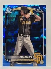 2025 Bowman Chrome Sapphire Edition Prospects Kai Roberts #BCP-182 card