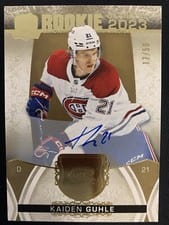 2022-23 Upper Deck The Cup Rookie Class of 2023 Gold Foil Autograph Parallel Kaiden Guhle #2023-KG card