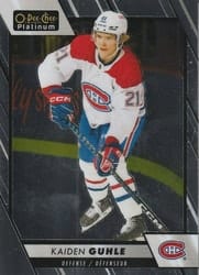 2023-24 O-Pee-Chee Platinum Base Set Kaiden Guhle #104 card