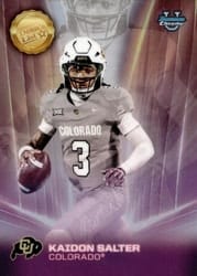 2025 Bowman University Chrome Dean's List Refractor Kaidon Salter #DL-5 card