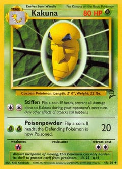 Base Set 2 Kakuna #47 card