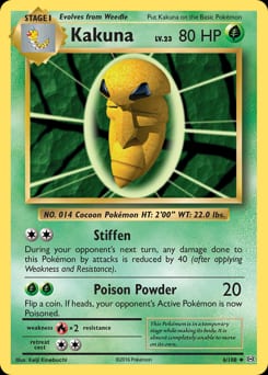 2016 Evolutions Kakuna #6 card