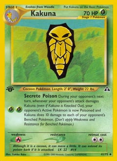 Neo Discovery Kakuna #41 card