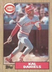 1987 Topps Base Set Kal Daniels #466 card