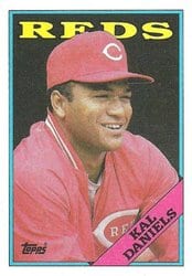 1988 Topps Base Set Kal Daniels #622 card