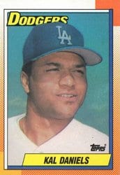 1990 Topps Base Set Kal Daniels #585 card