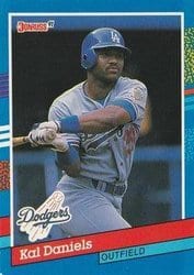 1991 Donruss Base Set Kal Daniels #336 card