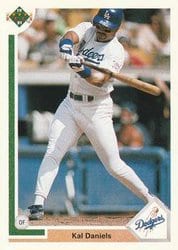 1991 Upper Deck Base Set Kal Daniels #166 card