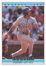 1992 Donruss Base Set Kal Daniels #343 card