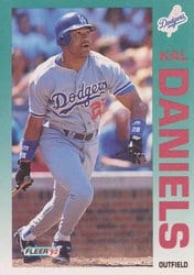 1992 Fleer Base Set Kal Daniels #453 card
