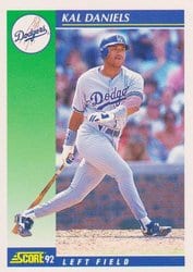 1992 Score Base Set Kal Daniels #110 card