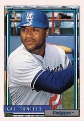 1992 Topps Base Set Kal Daniels #767 card