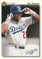 1992 Upper Deck Base Set Kal Daniels #284 card