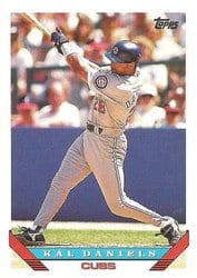 1993 Topps Base Set Kal Daniels #128 card