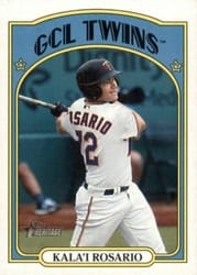 2021 Topps Heritage Minor League Base Set Kala'i Rosario #160 card