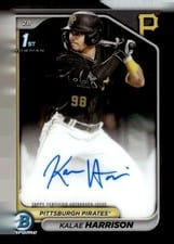 2024 Bowman Chrome Prospects Autographs Kalae Harrison #CPA-KH card