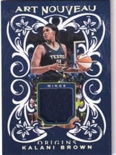 2024 Panini Origins WNBA Art Nouveau Memorabilia Kalani Brown #AN-KB card