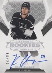 2019-20 Upper Deck Ultimate Collection Base Set Kale Clague #151 card