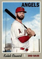 2019 Topps Heritage Base Set Kaleb Cowart #228 card
