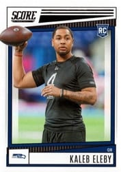 2022 Score Base Set Kaleb Eleby #313 card