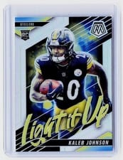 2025 Panini Mosaic Light It Up Mosaic Kaleb Johnson #6 card