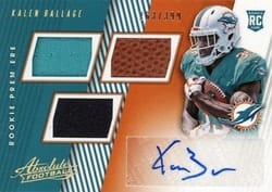 2018 Panini Absolute Base Set Kalen Ballage #180 card