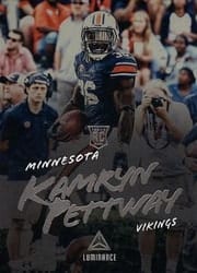 2018 Panini Luminance Base Set Kamryn Pettway #154 card