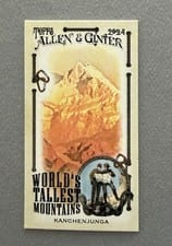 2024 Topps Allen & Ginter World’s Tallest Mountains Kanchenjunga #WTM-3 card
