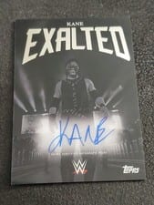 2025 Topps Exalted WWE Wrestling Black and White Signatures Kane #BWS-KNE card