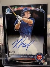 2025 Bowman Draft Sapphire Sapphire Chrome Prospect Autographs Kane Kepley #CPA-KK card