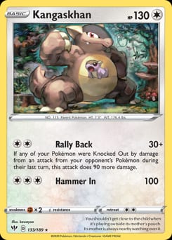 2020 Darkness Ablaze Kangaskhan #133 card