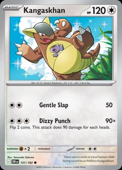 2025 Destined Rivals Kangaskhan #151 card