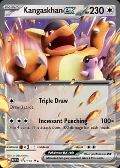 2023 151 Kangaskhan ex #115 card