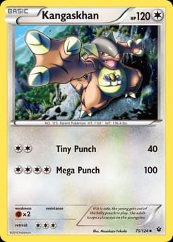 2016 Fates Collide Kangaskhan #75 card