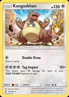 2019 Unified Minds Kangaskhan #163 card