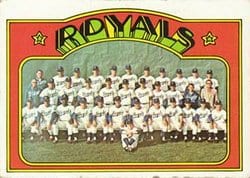 1972 Topps Base Set Kansas City Royals #617 card